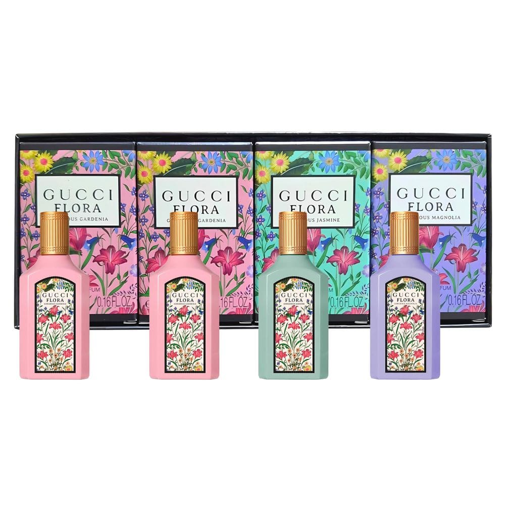 Conjunto de perfumes Gucci Flora Mini Splashes 4 x 5ml