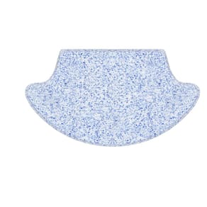Pano para Smart Robô Aspirador Positivo Casa Inteligente - Compatível e Lavável - 270x160mm - Azul/Branco