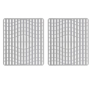 Tapete de pia Nice Day Silicone, 2 pacotes de 40,6 x 32,8 cm, sem PVC