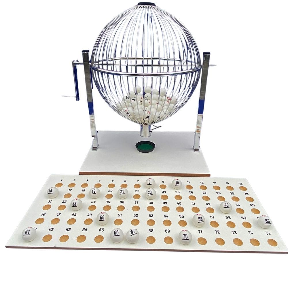 Jogo De Bingo Profissional Tabuleiro Em Madeira Bolas Ping-Pong N°4