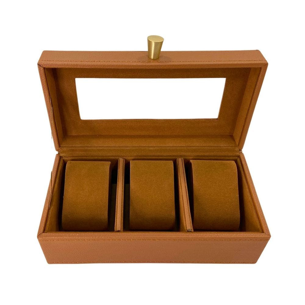 Estojo Porta Relógios 3 Nichos Espressione