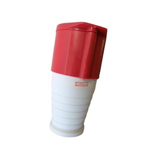 Tomada Industrial Pendente 32A 6H 380V 3P+T Ip44 Vermelha