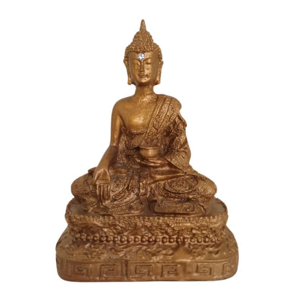 Escultura Buda Meditando 10,3 Cm Presentes E Decorações