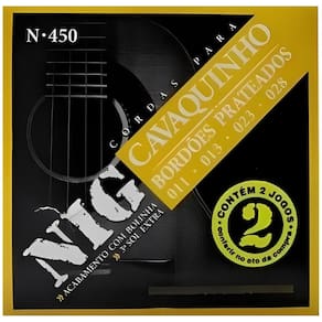 Kit 2 Jogos Encordoamento Cavaquinho Cavaco Nig N450 "011