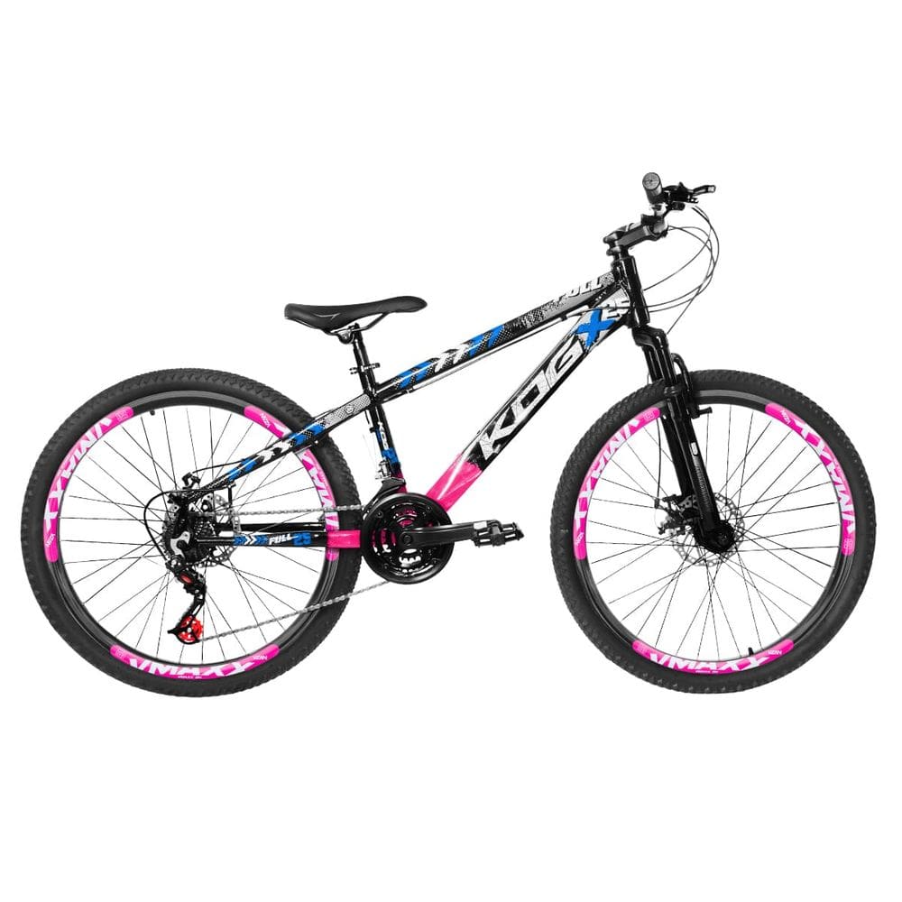 Bicicleta KOG Freeride Aro 26 Tipo Viking 21v Com Garfo de Suspensão 80mm P/ Aro 29
