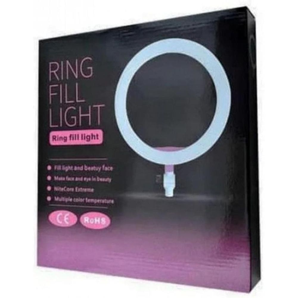 Ring Light Led Iluminador 26Cm Completo + Tripé 2.1M