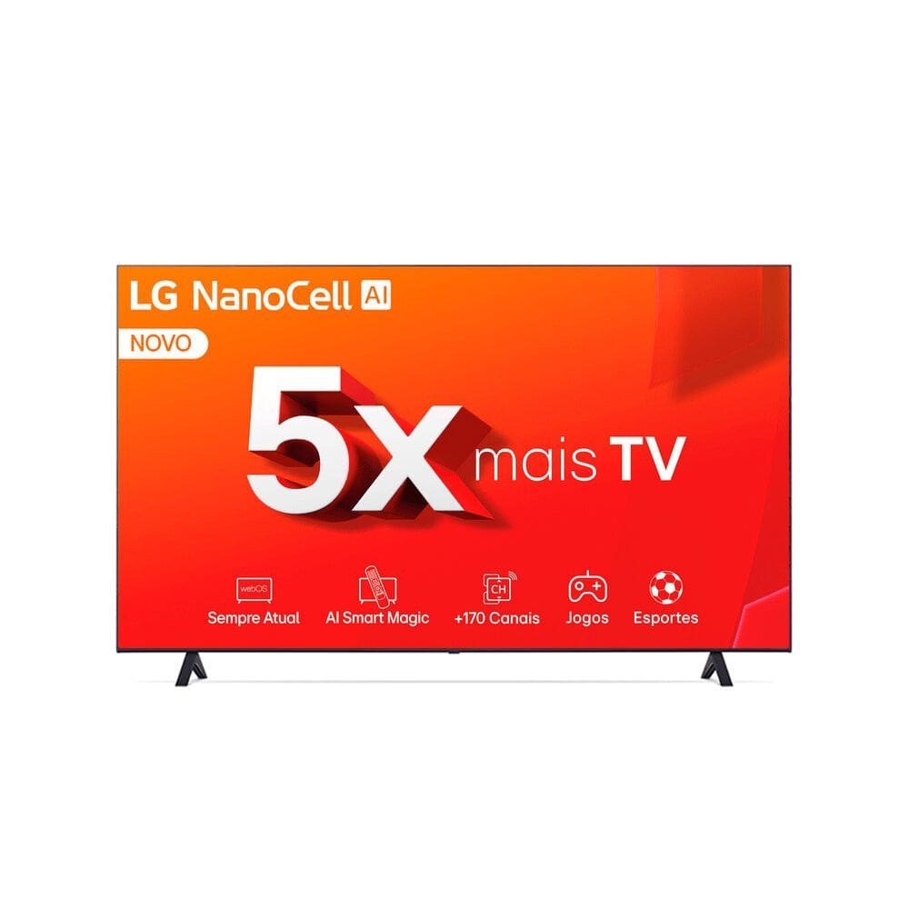 Smart TV LG 65 Polegadas WebOS 4K UHD Nanocell 65NANO80TSA