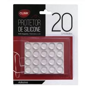 Protetor Silicone Multiuso Adesivo Móveis Vidro 20 Unid.