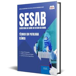 Apostila Sesab Temporários 2025 Técnico Em Patologia Clínica