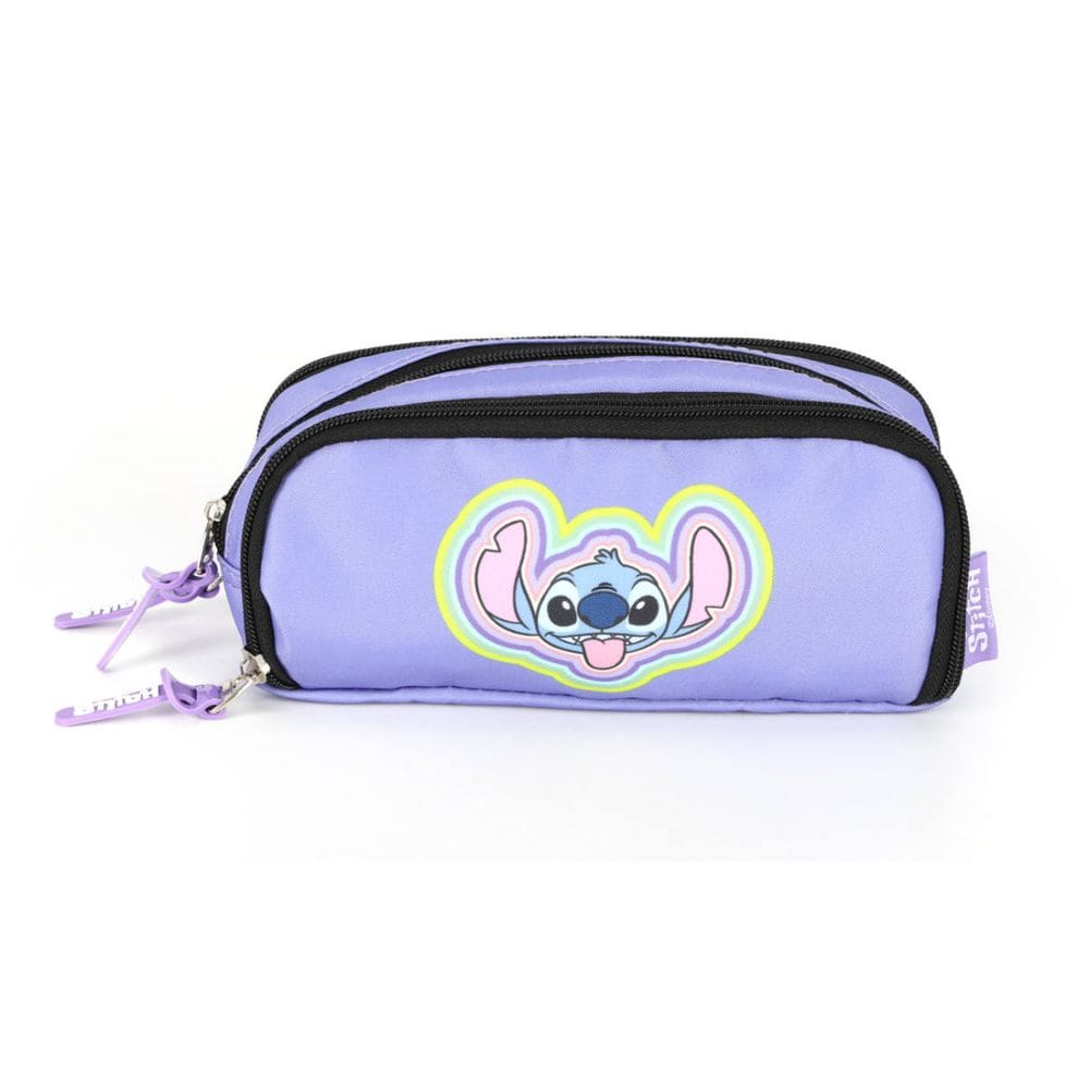 Estojo Triplo Stitch Lilás - Luxcel
