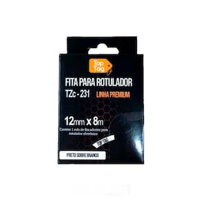 Cartucho Tze231 12mm 8 Metros Branca Para Rotulador
