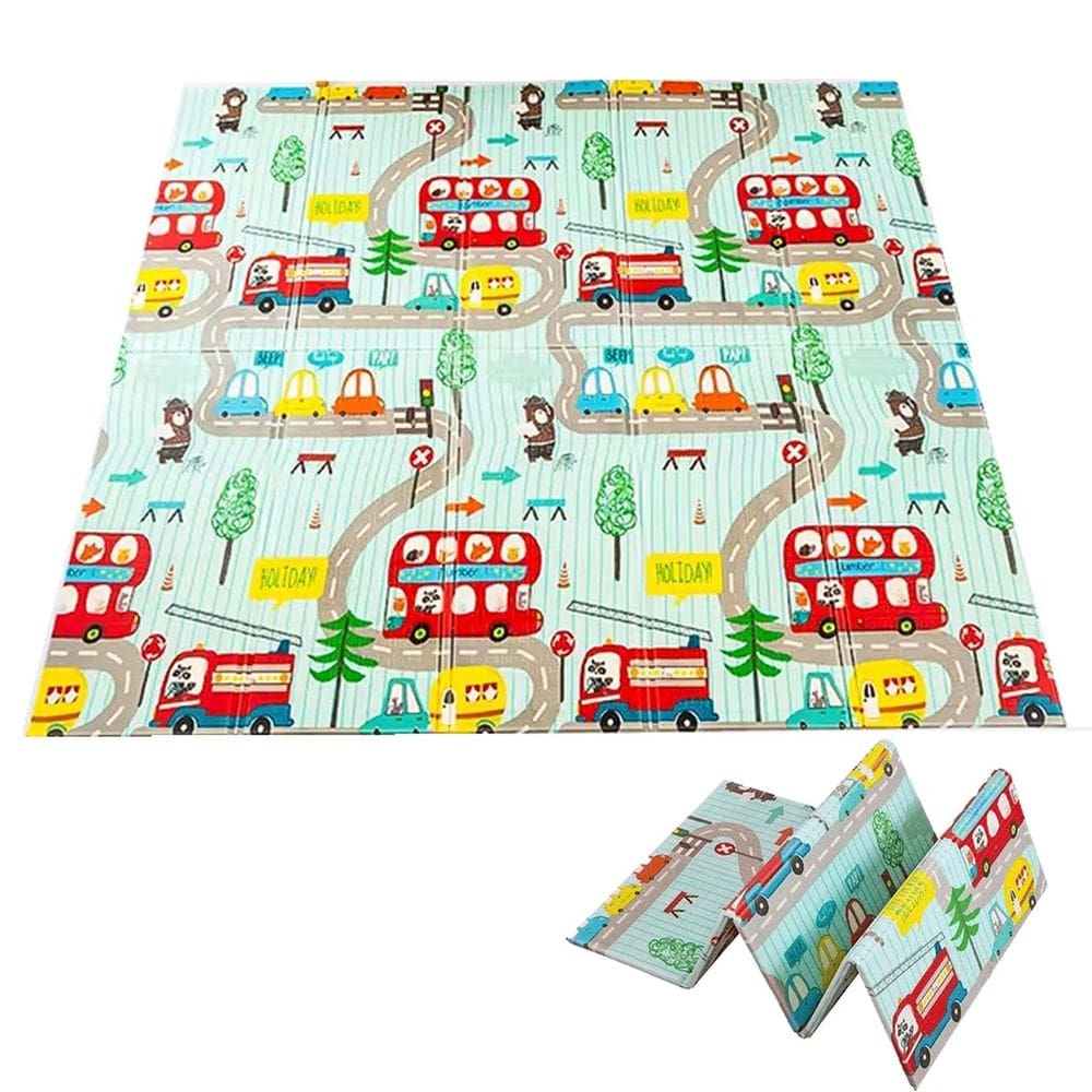 Tapete Infantil Criança Bebe Tatame Grande Dupla Face Emborrachado Macio Dobravel Brincadeira Antiderrapante Seguro Diversao