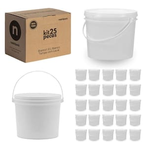 Balde Para Pintura Profissional 1.8 Litros 25 Pçs