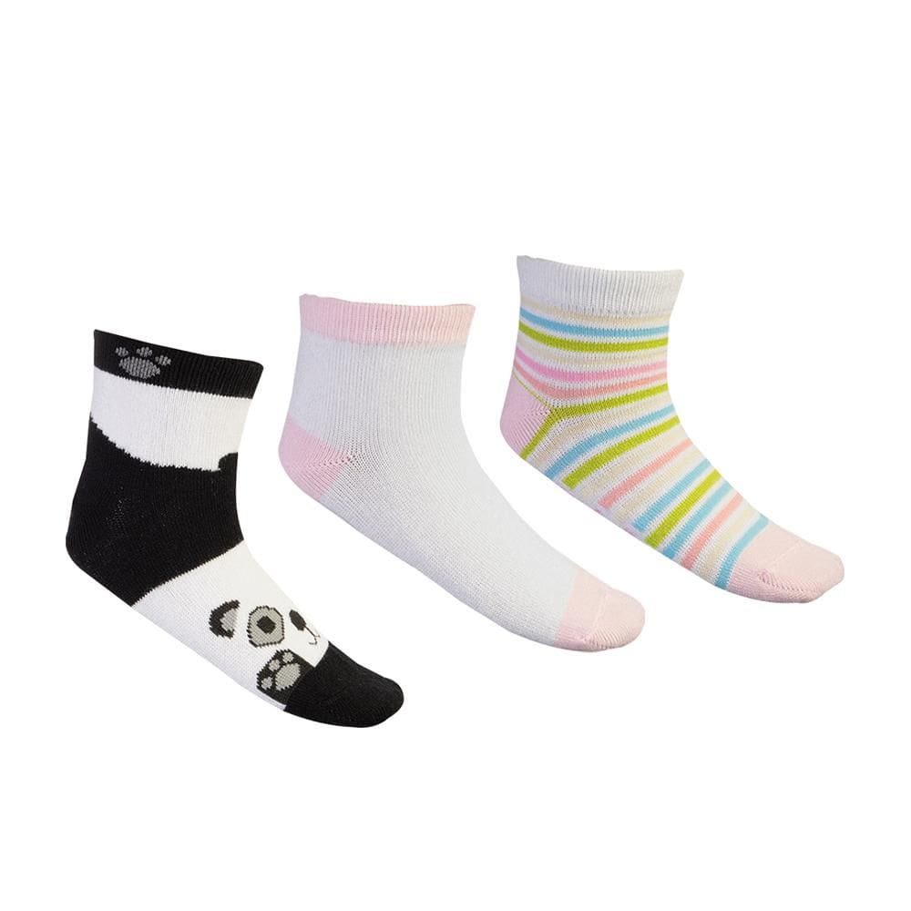 Meia Molekinha Infantil Kit C-3 Pares MK24-27991