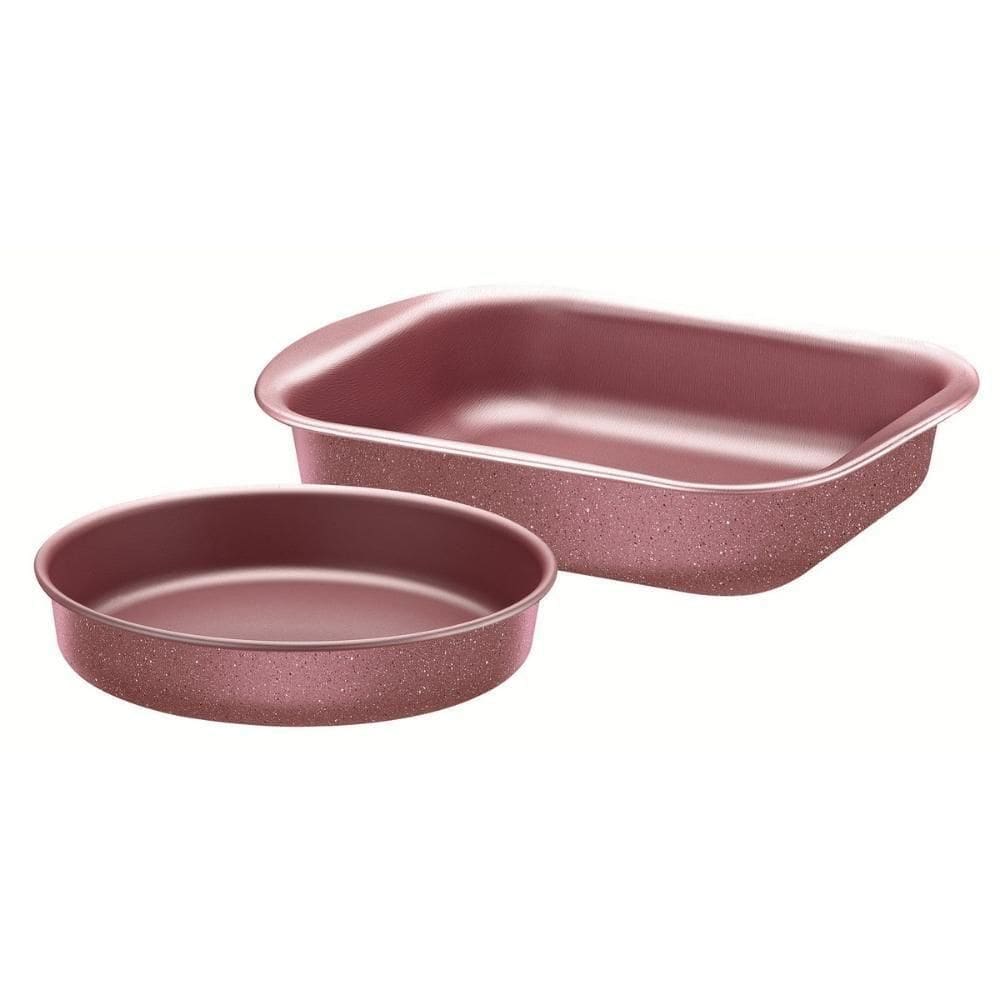 Jogo De Assadeiras Antiaderente Brasil 2 Peças Tramontina Cor:rosa Rosa