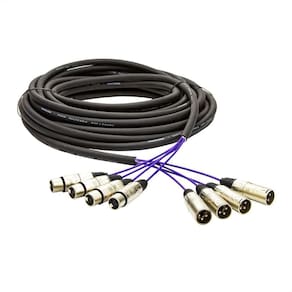 Multicabos Com Conectores Xlr 4 Vias Santo ângelo 60 Metros