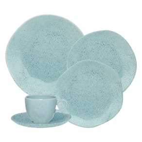 Jogo De Jantar 30 Peças Ryo Chá Blue Bay Porcelana Oxford