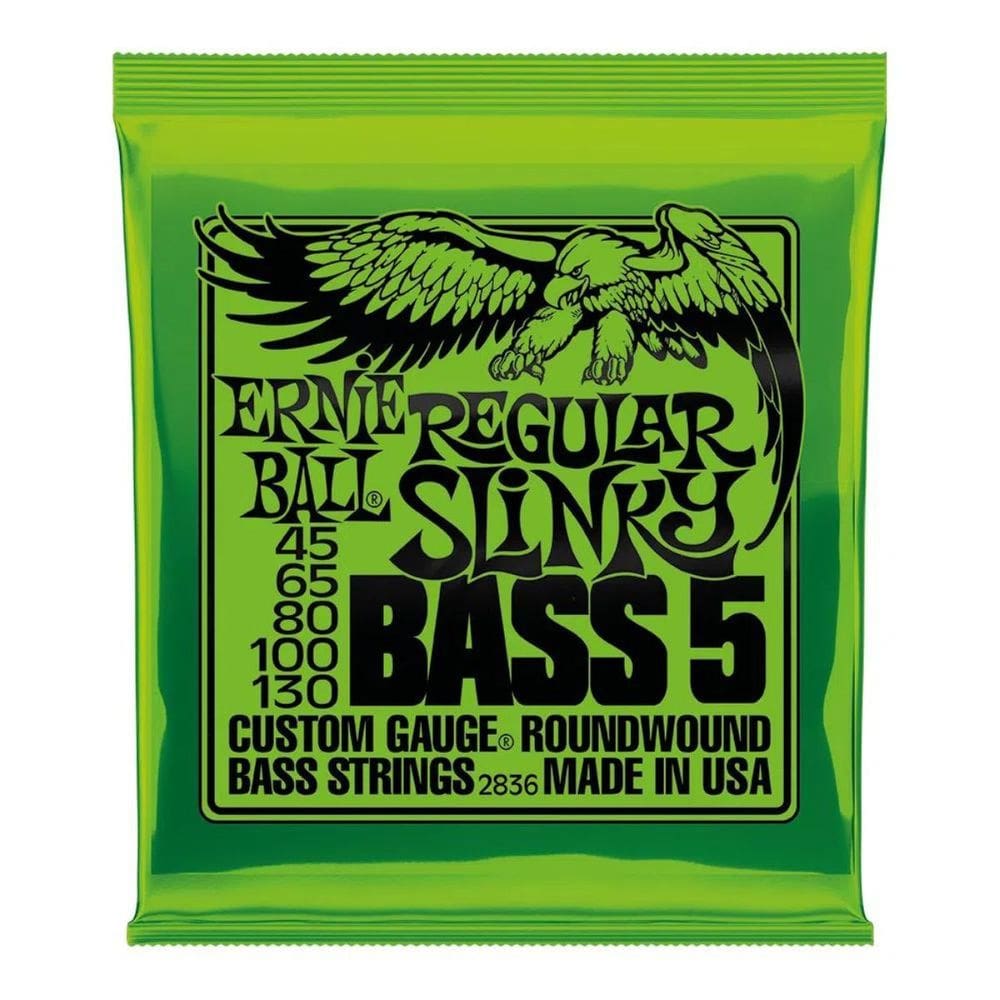 Encordoamento Baixo 5 Cordas 045 Ernie Ball Regular Slinky 12891