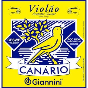 Encordoamento Violão Aço Giannini Geswb Série Canário
