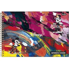 Caderno Espiral 275X200Mm Cd Cart 80Fls Disney Projeto Deei