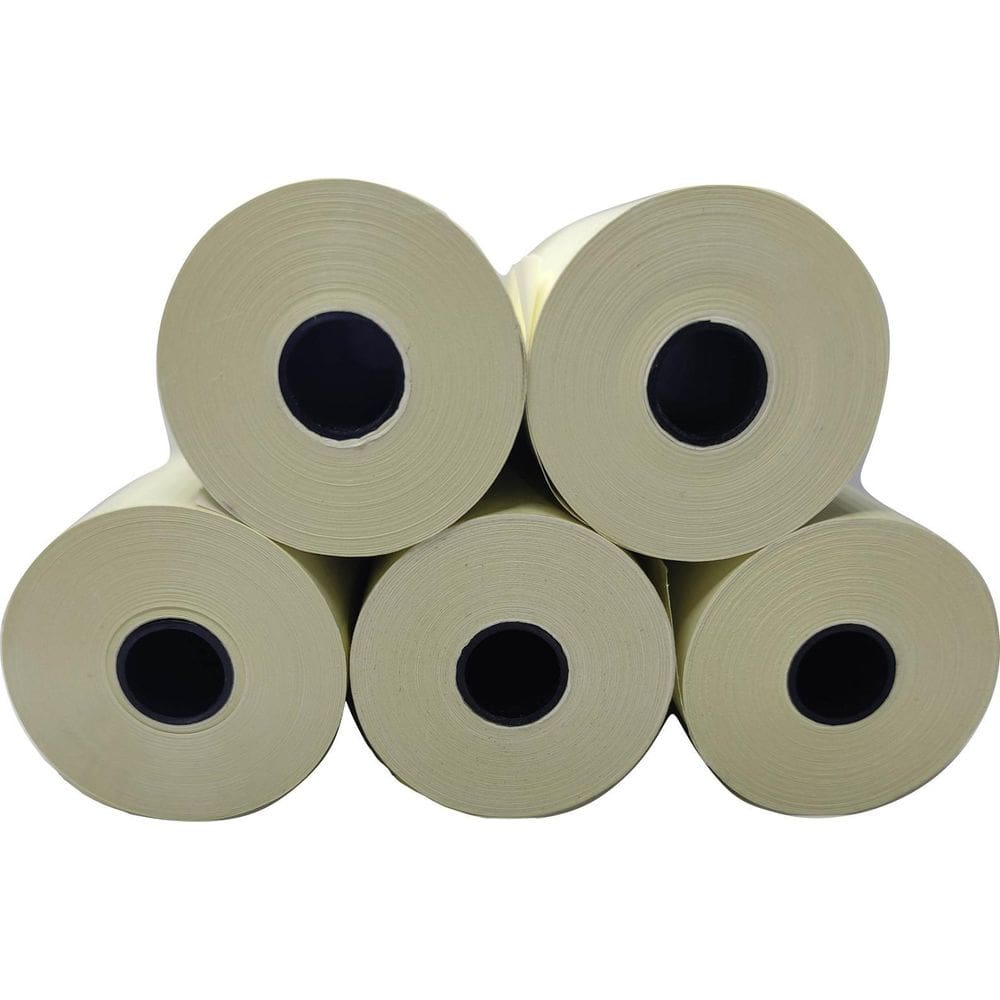 Kit 30 Rolos 80X40 Bobinas Térmicas Amarela 48 Gramas
