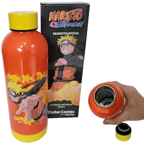 Garrafa Naruto Uzumaki Térmica 8Horas Quente Gelada Oficial Viz Naruto Shippuden