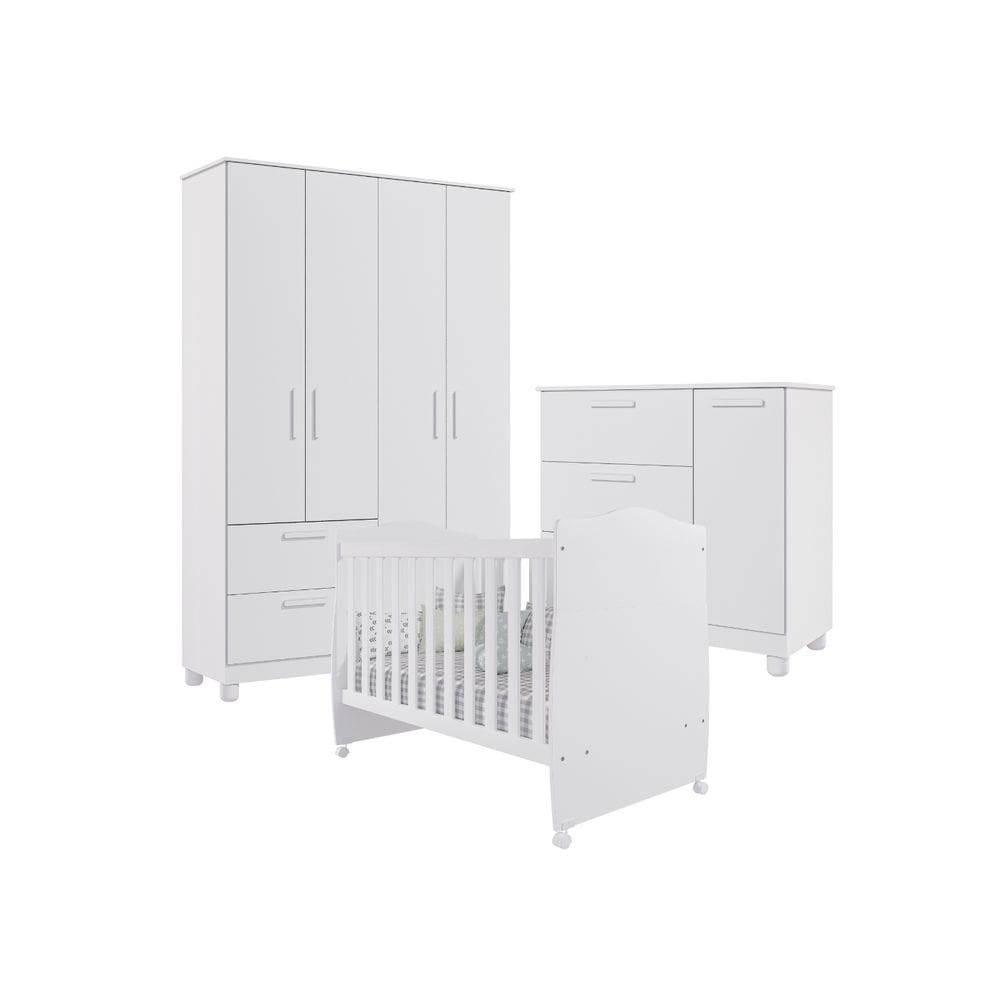 Quarto Completo Bebê Jujuba Permobili MDF