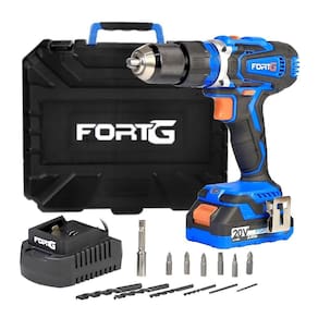 Furadeira Parafusadeira Impacto 1/2 Pol 20V Bateria e Maleta