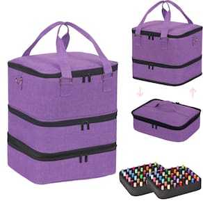 Estojo organizador de esmaltes FCQQYWZ com capacidade para mais de 84 garrafas