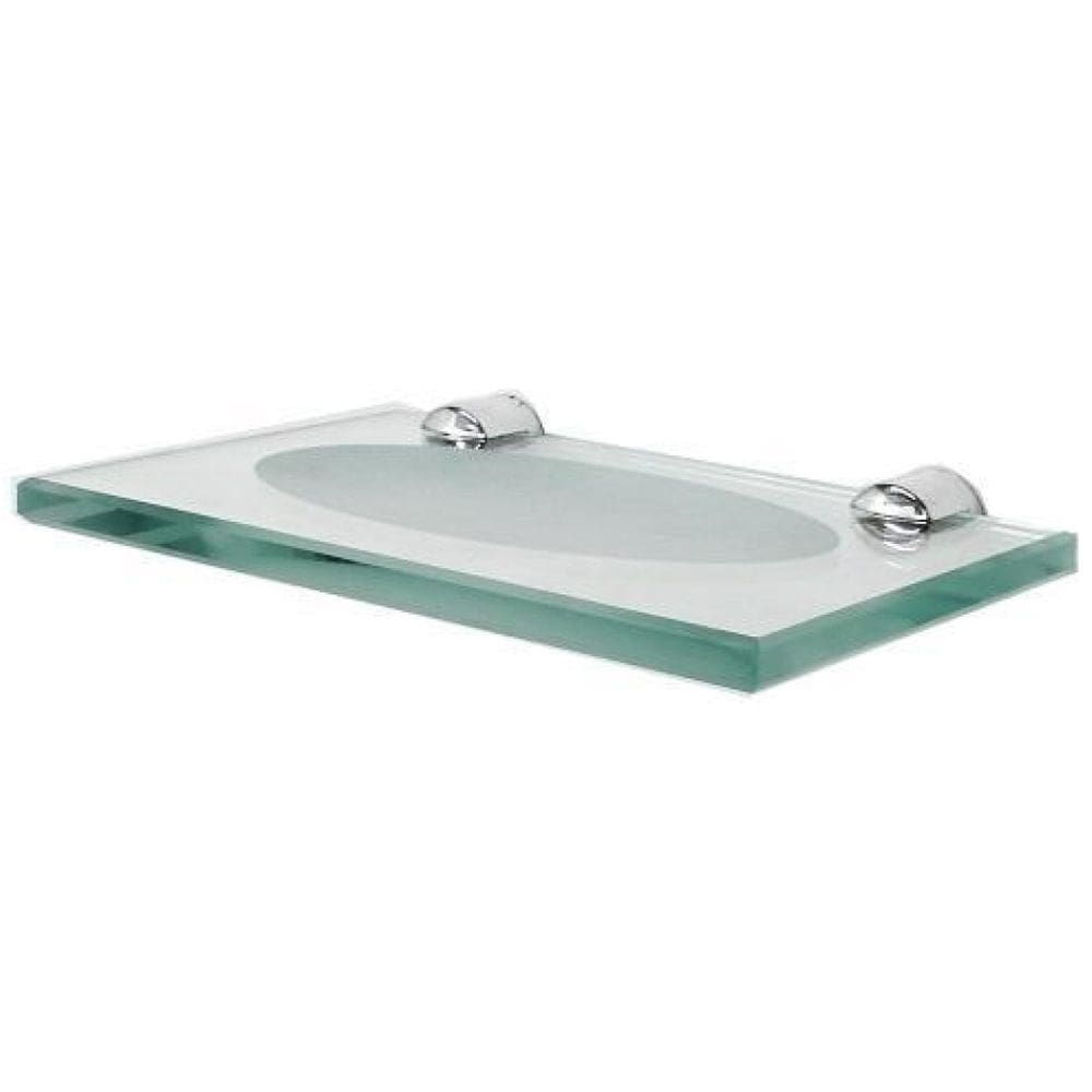 Saboneteira De Vidro Luxo Reto Inox Incolor