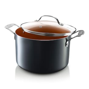 Vaso Stock Pot Gotham Steel Ultra Antiaderente Ceramic 7L com tampa