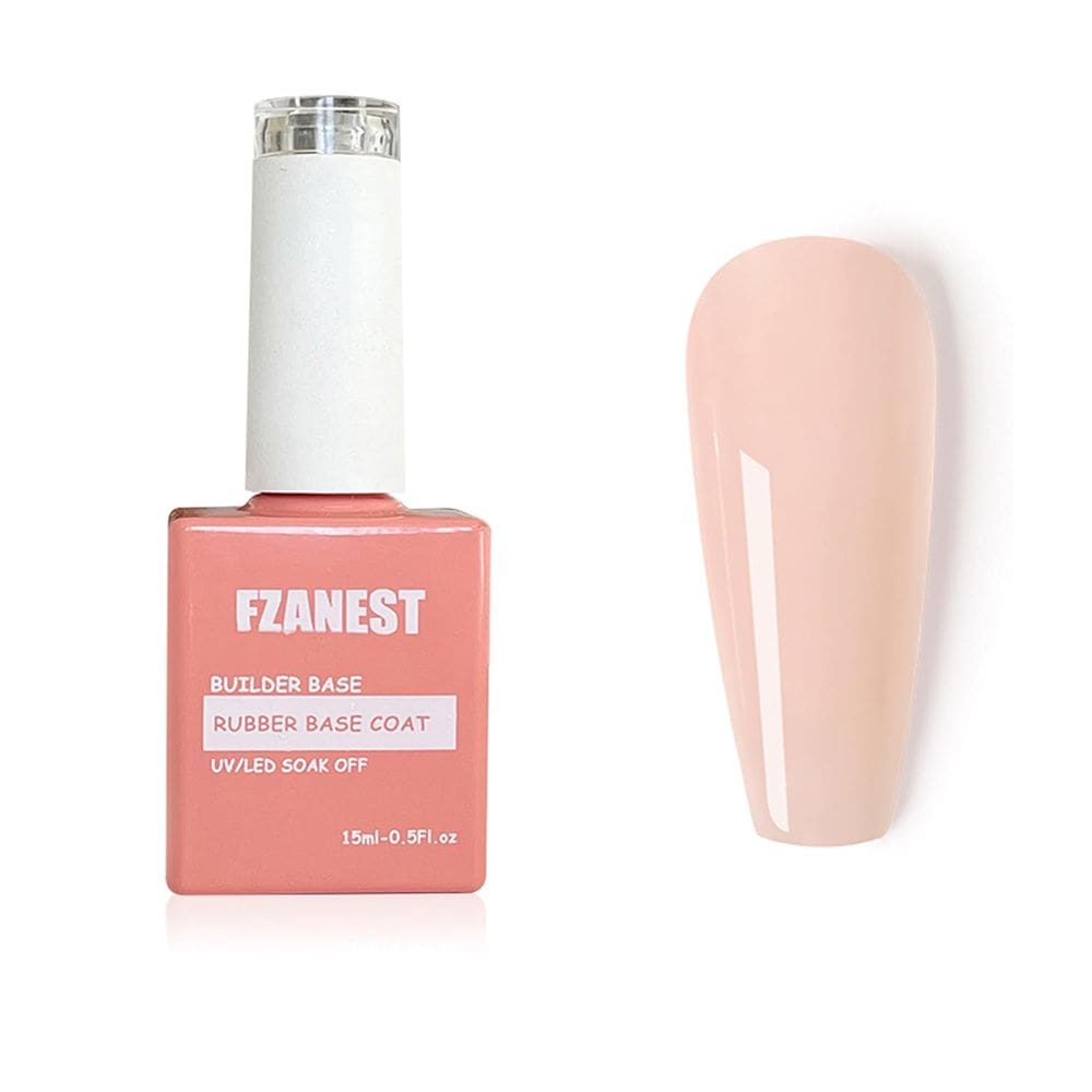 Gel Nail FZANEST Rubber Base Builder 15 ml Jelly Nude Pink