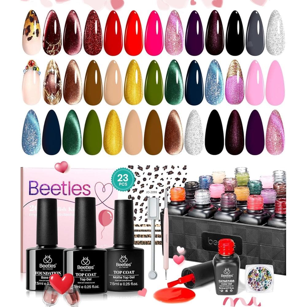 Conjunto de esmaltes de gel besouros Mob Wife 20 cores Cat Eye