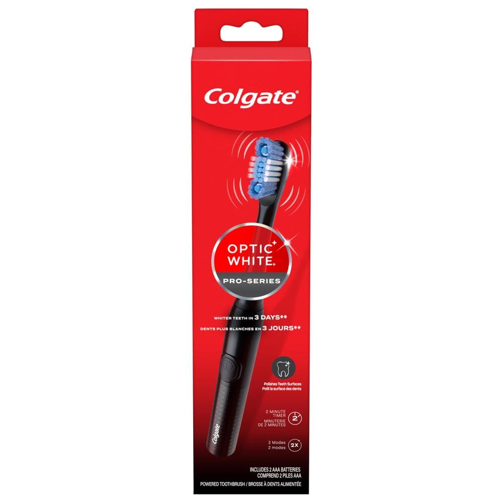 Escova de dentes Colgate 360 Optic White Pro-Series Battery Black
