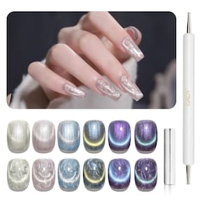 Conjunto de esmaltes GAOY Pearl Glitter Cat Eye Gel 6 cores 7,3 ml