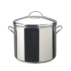 Vaso Stock Pot Farberware Classic em aço inoxidável 12L com tampa