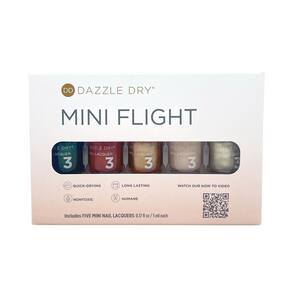 Conjunto de verniz para unhas Dazzle Dry Mini Flight Afterparty 5x5ml