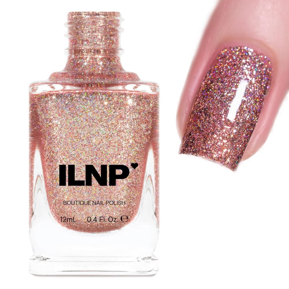 Verniz de unhas ILNP Juliette Holographic Rose Gold