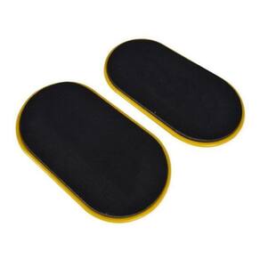 Discos Deslizantes Slide Funcional - Preto/Amarelo - 01 Par