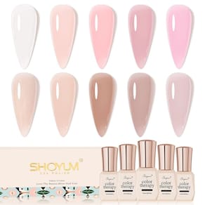 Conjunto de esmaltes SHOYUM Jelly Nude Gel 10 unidades 7 mL UV LED