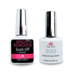Kit Esmalte Em Gel Renda Soak Off + Magic Remover Top Lírio
