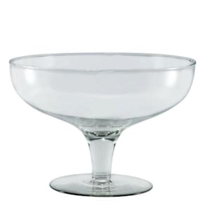 Taça de Vidro Tailândia 2,5L - Saladeira com Pé 18x23cm