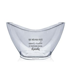 Champanheira Personalizada Amor Vinho E Motivos - Krystalon