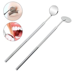 Espelho Precisão Alongamento Extensão Cílios Dentista Inox