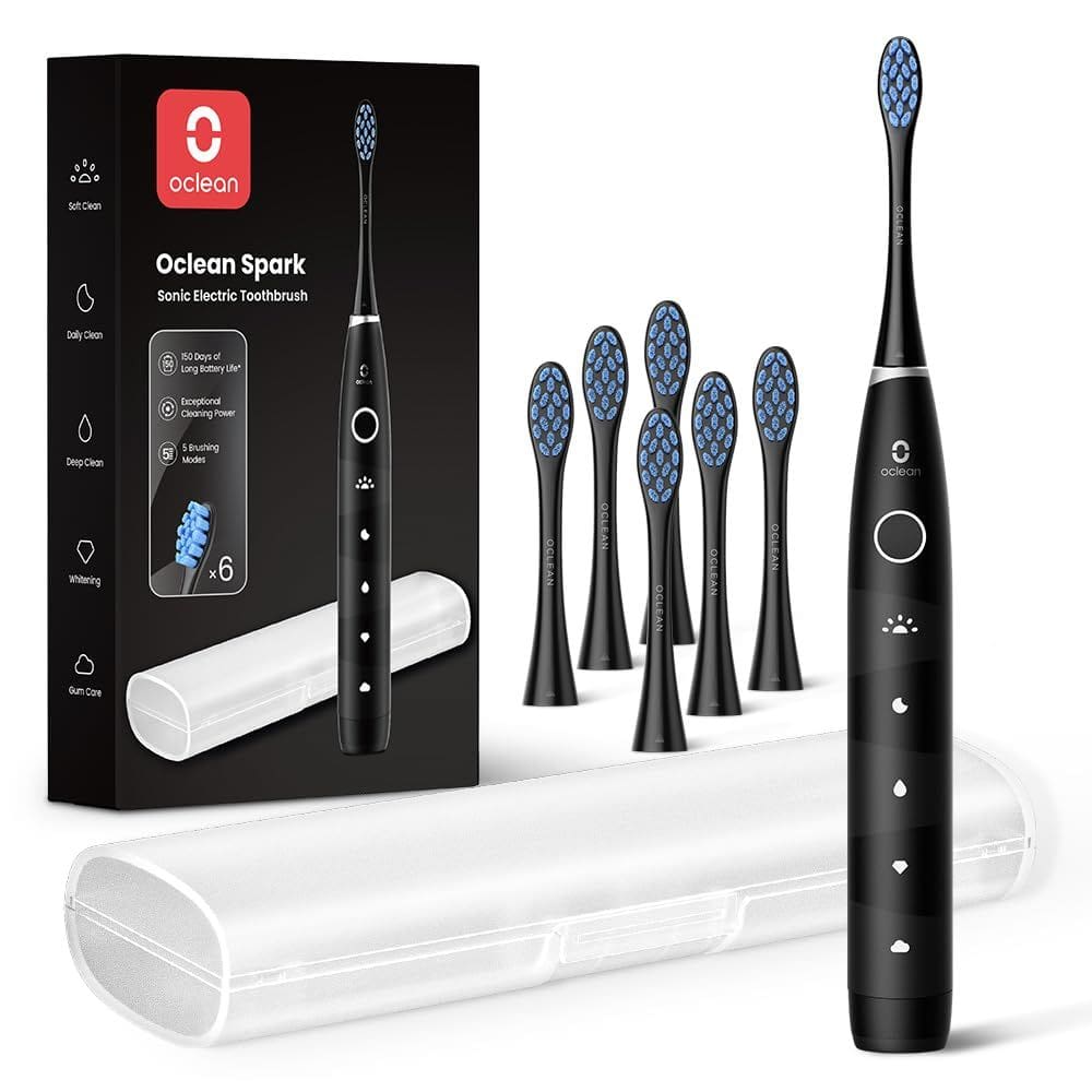 Escova de dentes elétrica Oclean 150 dias de duração da bateria com 6 cabeças
