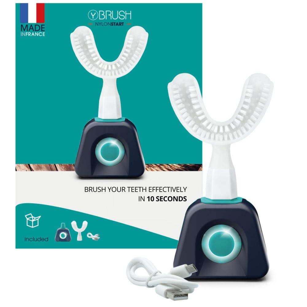 Escova de dentes elétrica Y-Brush NylonStart Adult Pack