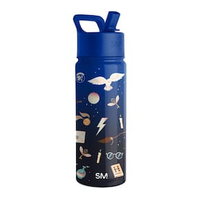 Garrafa de água Simple Modern Harry Potter Kids 530 ml com canudo