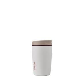 Copo de café Owala SmoothSip Slider isolado 360 ml bronzeado/branco