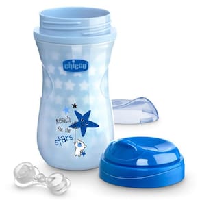 Copo Luminoso Chicco Brilha No Escuro Azul 14M+