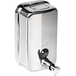 Dispenser Sabonete/Álcool Gel - 1300ml | Aço Polido Manual